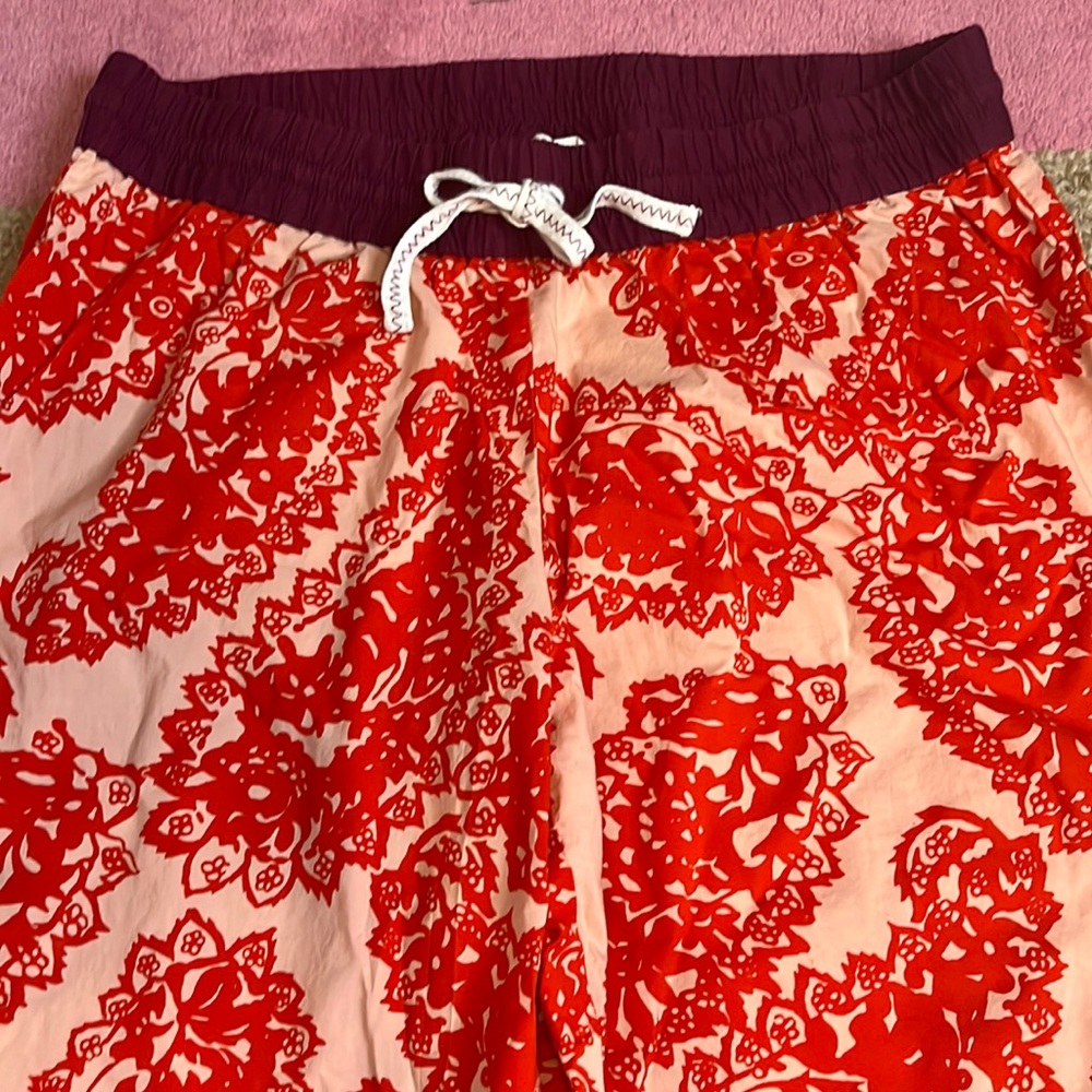 Anthropologie Lilka cotton paisley floral print lounge pants